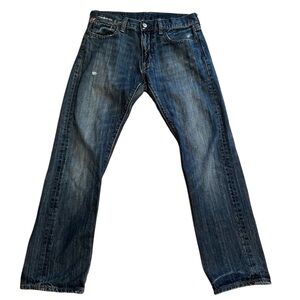 Vtg Y2K Ralph Lauren Denim and Supply Straight Jean Rigid Cotton Mid Rise 30